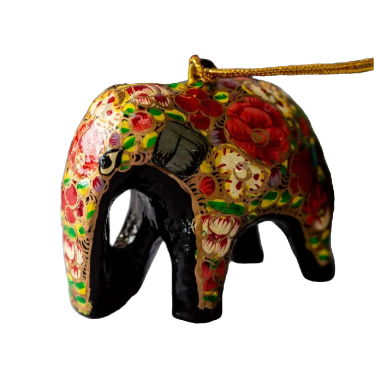 Hand-painted Elephant Christmas Tree Bauble Decoration