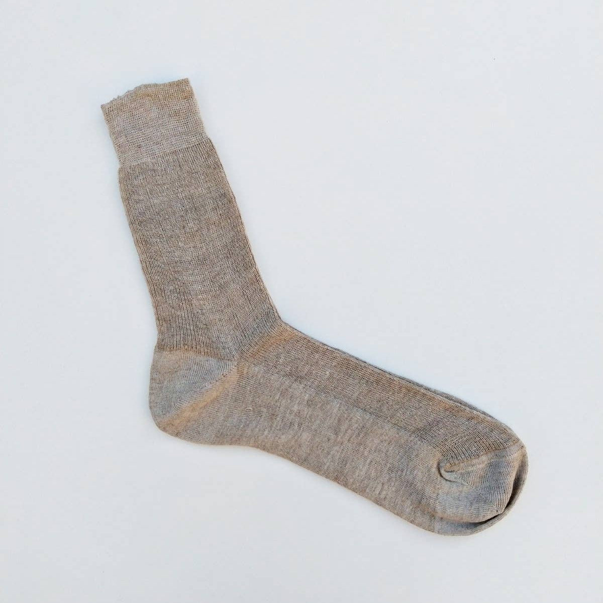 100% Linen Natural Ankle Socks