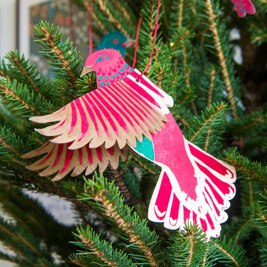 Paper Hanging Bird Decoration