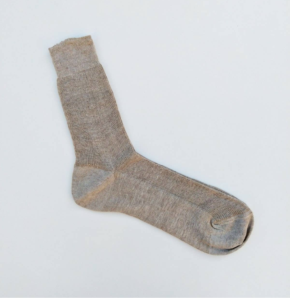 100% Linen Natural Ankle Socks