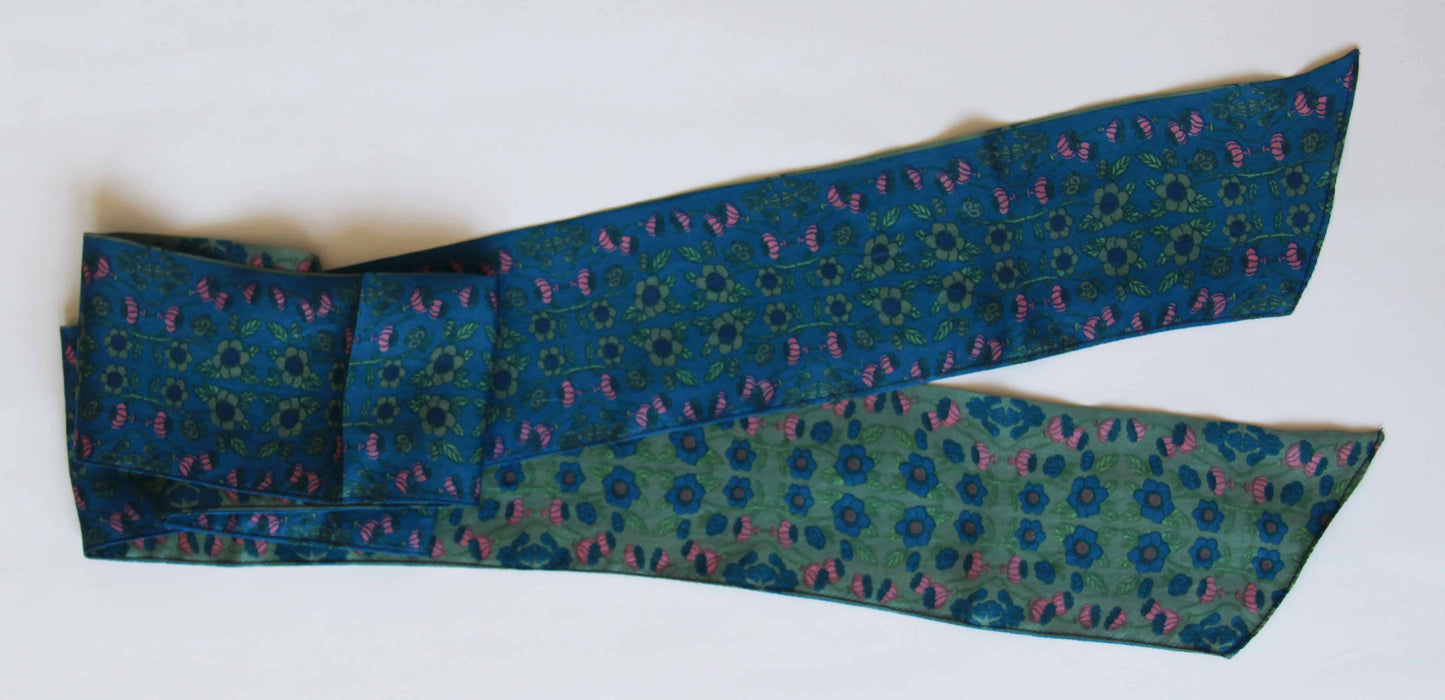 Windsor Blue Headband - 100% Silk