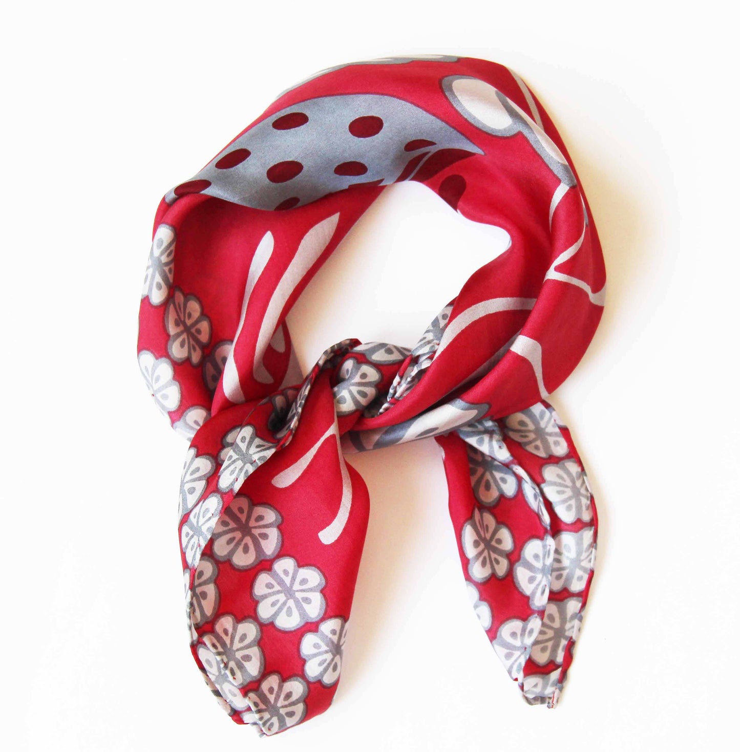 Mini Scarf - Alice Rouge Red