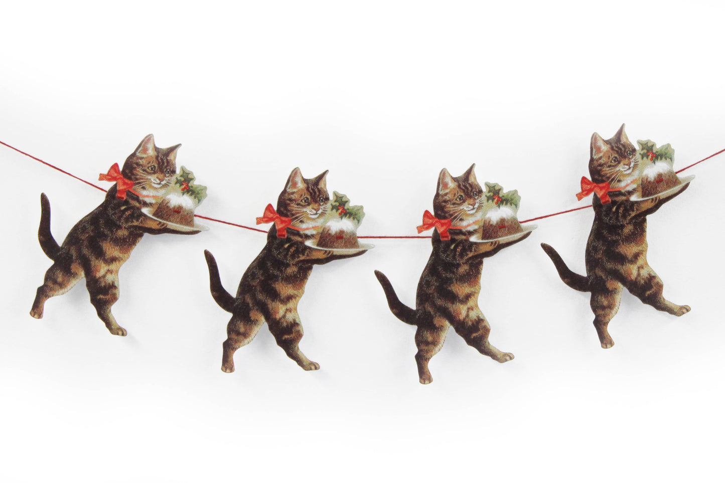 Vintage Style Cat Paper Garland