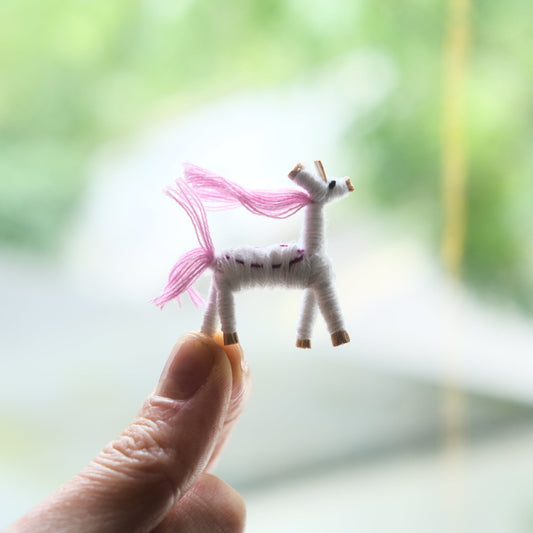 Mini Unicorn Worry Doll From Guatemala