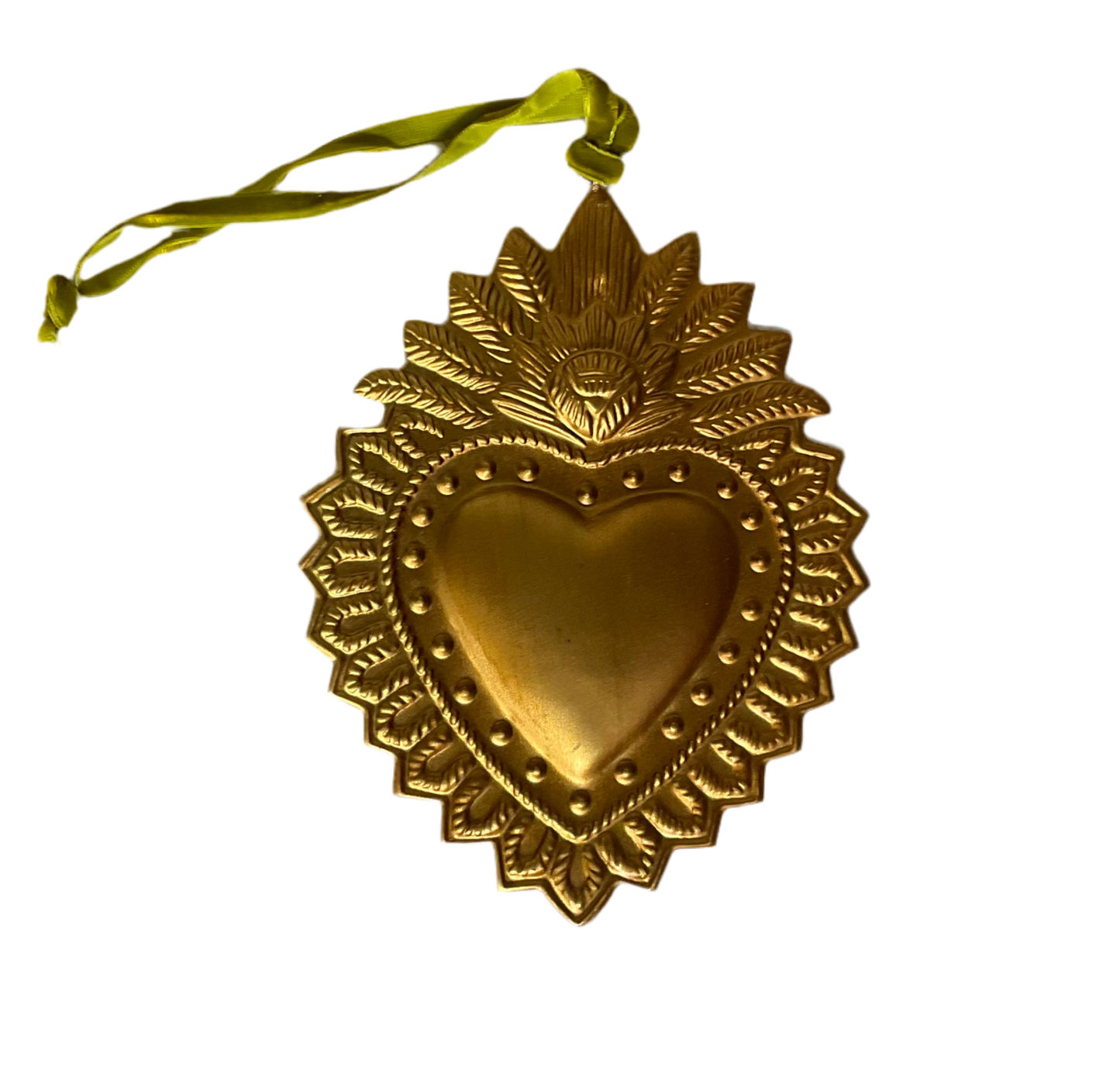 Sacred Heart Milagros Tin Hanging Ornament