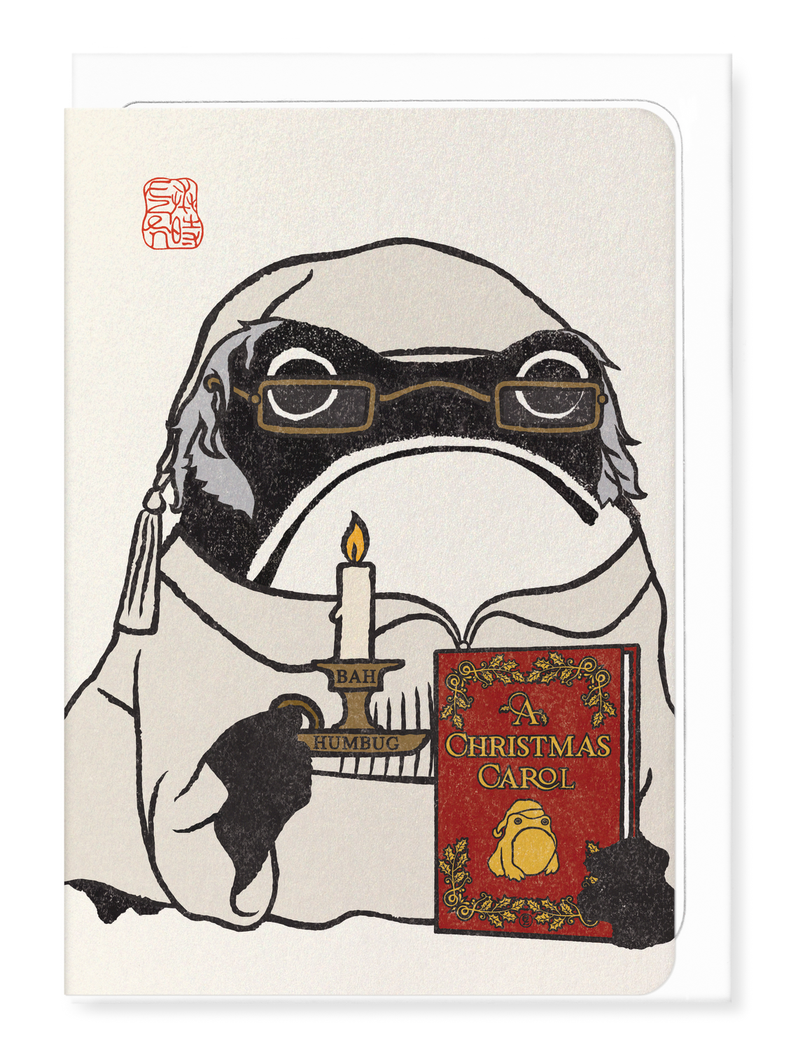 Scrooge Hoji Frog Japanese Greetings Card