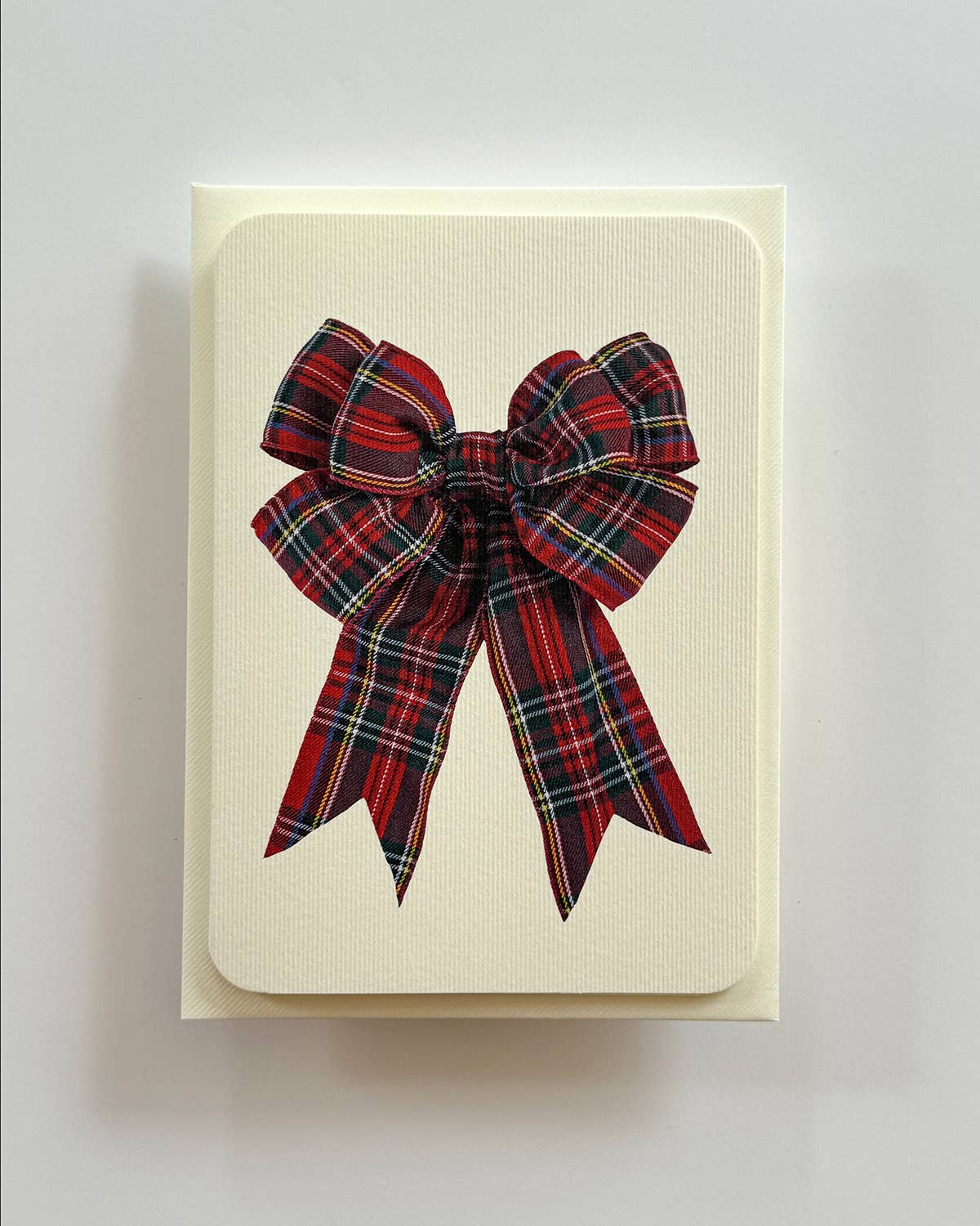 Red Tartan Greeting Card