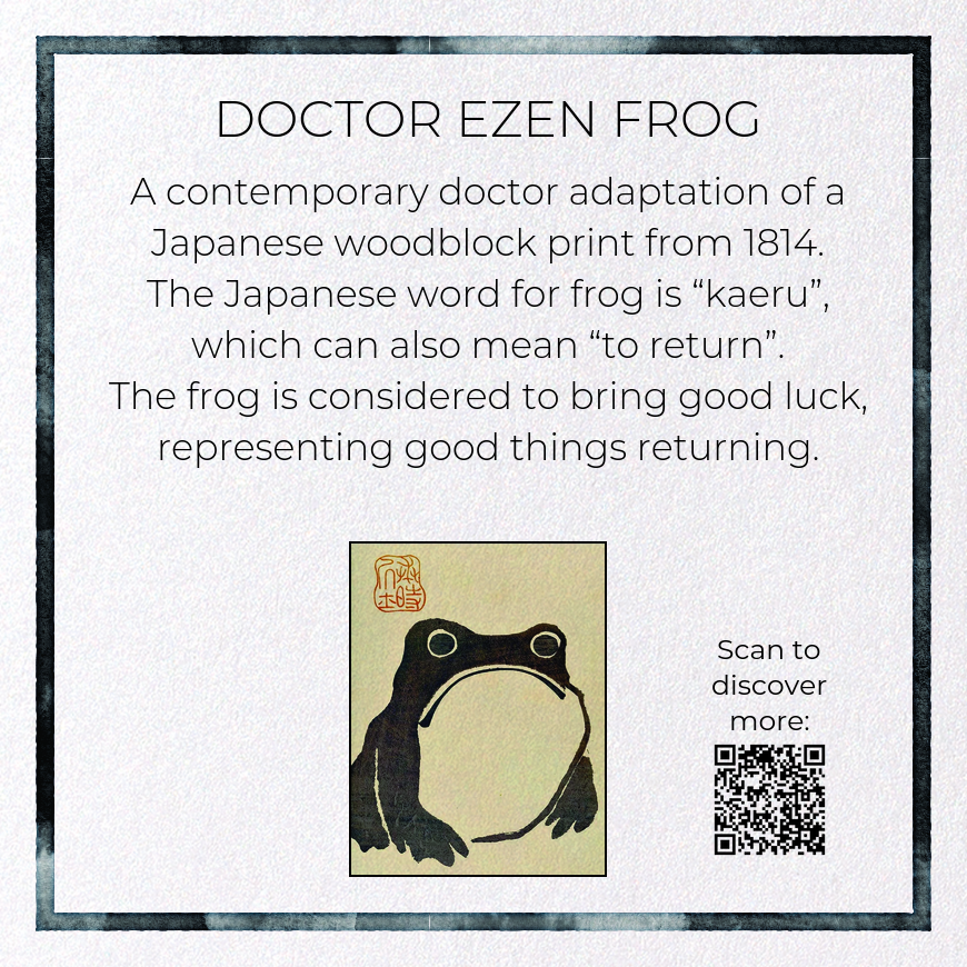 Doctor Hoji Frog Greetings Card