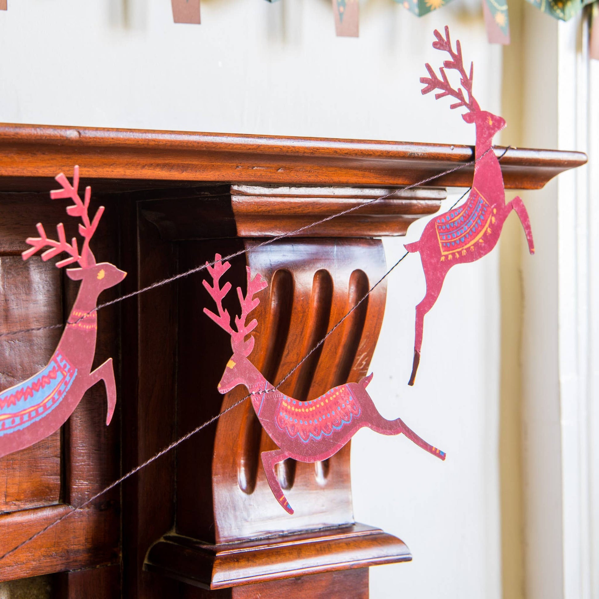 reindeer christmas garland