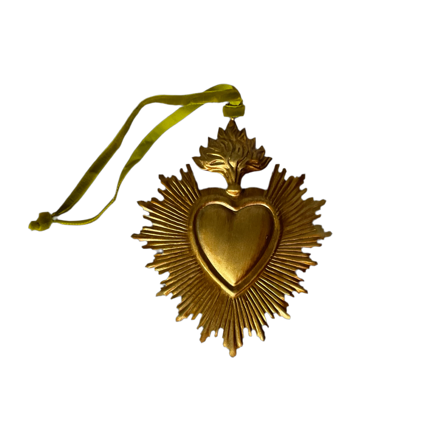 Small Rays Sacred Heart Milagros Hanging Ornament