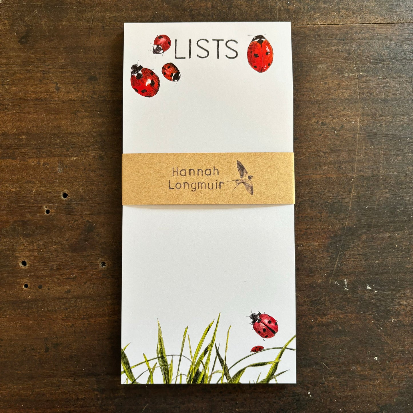 Hannah Longmuir Ladybird List Pad