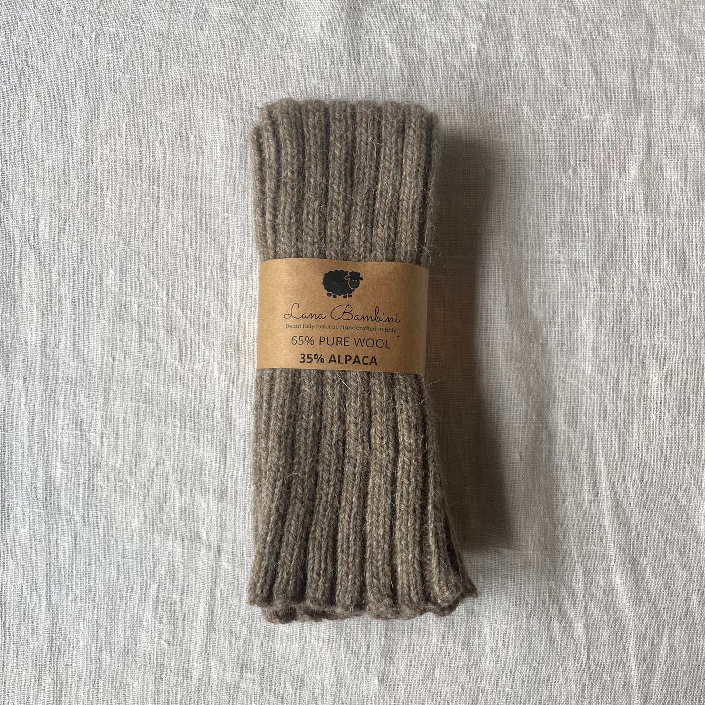 Natural Wool Leg Warmers - 65% wool / 35% alpaca