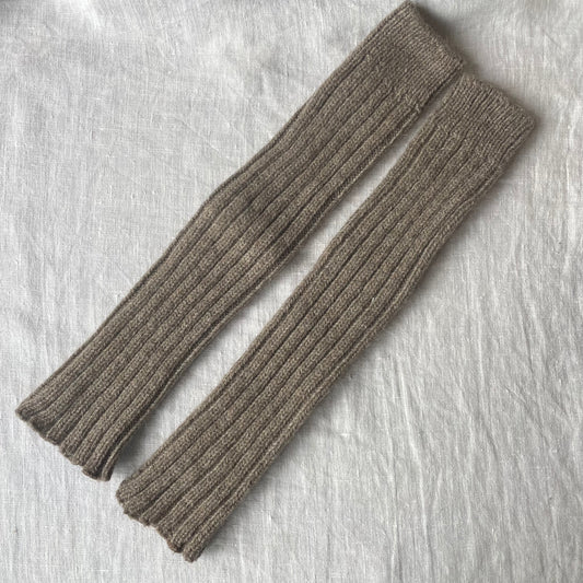 Natural Wool Leg Warmers - 65% wool / 35% alpaca