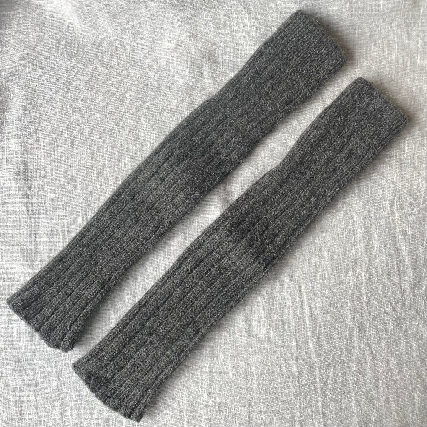 Natural Wool Leg Warmers - 65% wool / 35% alpaca