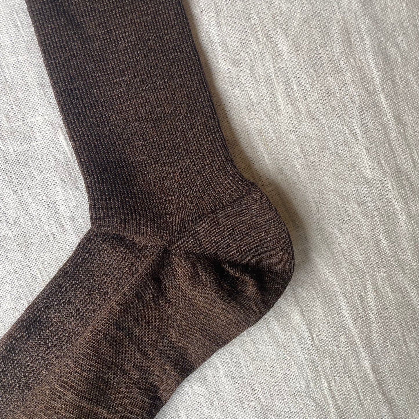 Knee High Light-Knit Socks - 90% Wool, 10% Cotton