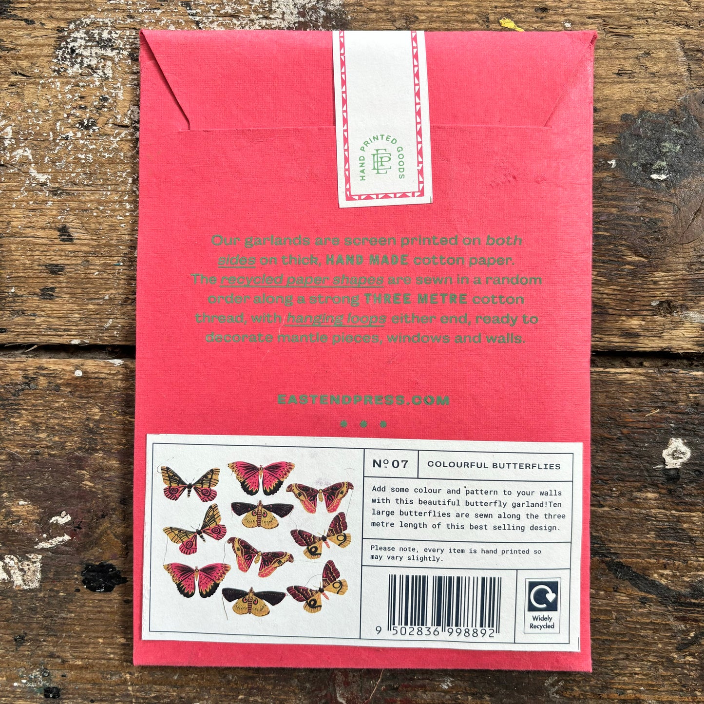 East End Press - Butterflies Garland