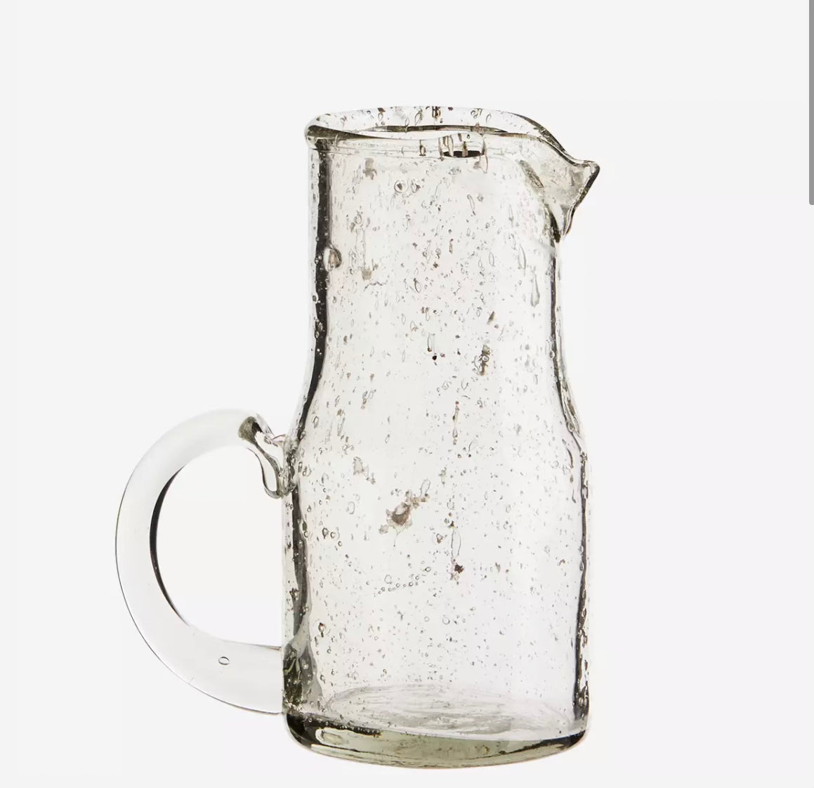 Glass Jug With Bubbles