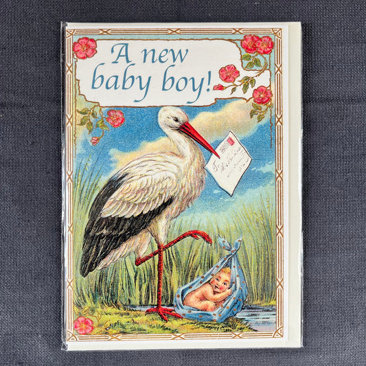 New Baby Boy Greetings Card