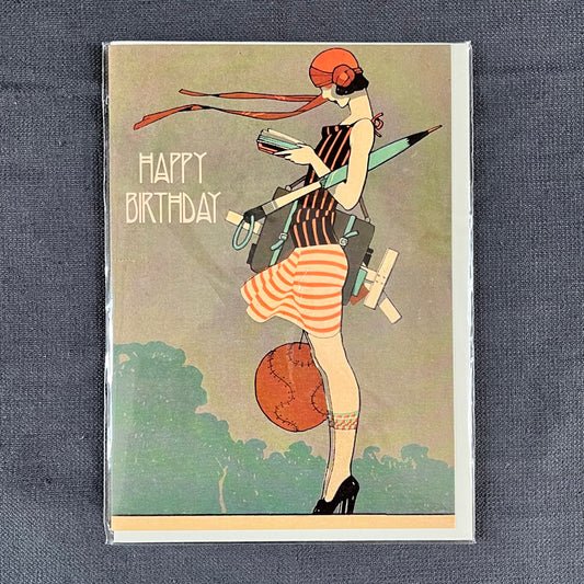 Poetry Book Birthday Card