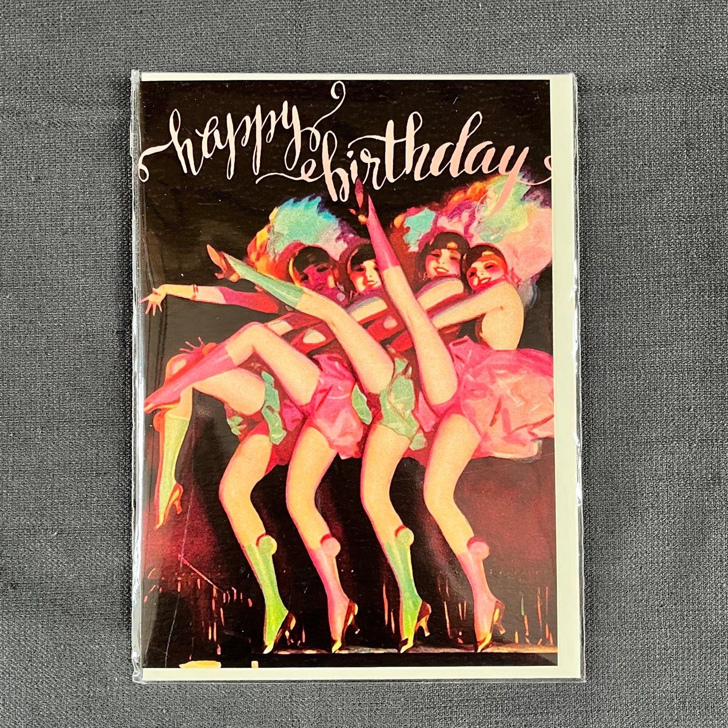 Can-Can Birthday Greetings Card