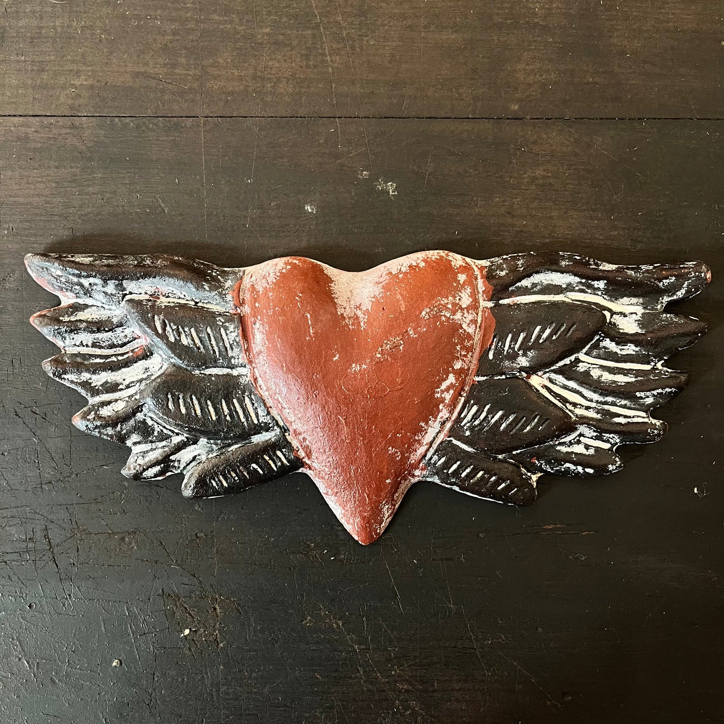 Clay Heart With Wings
