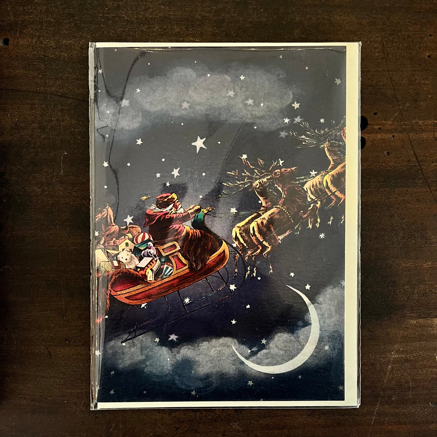 Starry Night Christmas Greetings Card