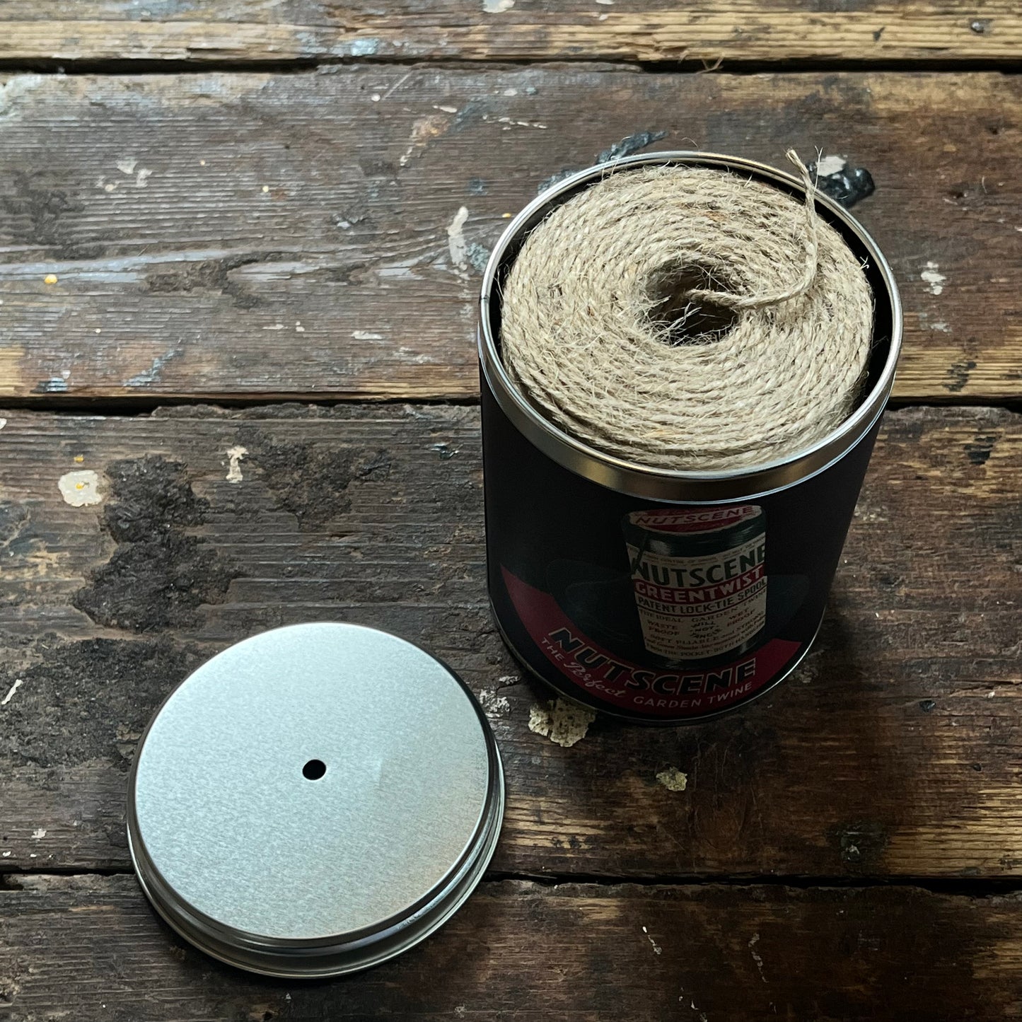 Retro Style Twine In A Tin - Natural