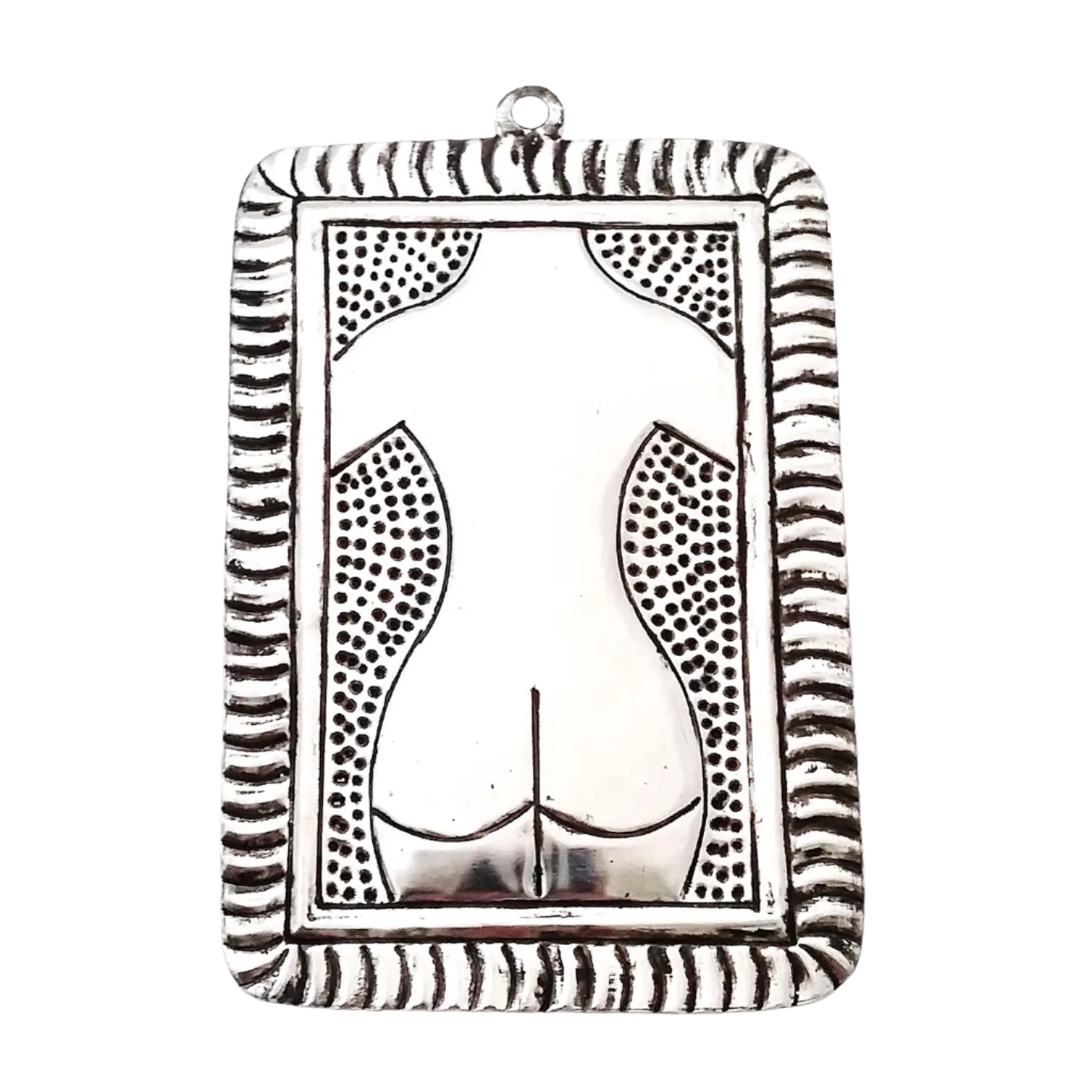 Mexican Tin Milagros - Tin Nude Female Plaque