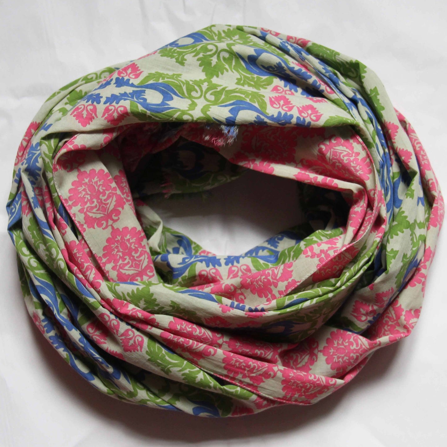 Versailles Coral Organic Cotton Scarf By Les Belles Vagabondes