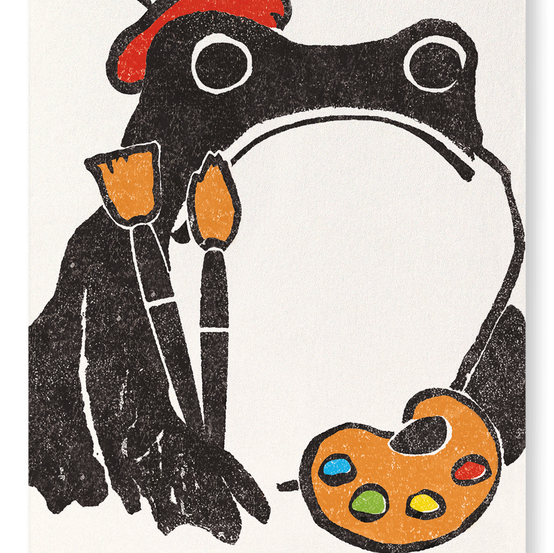 Artist Hoji Frog Japanese Art Print