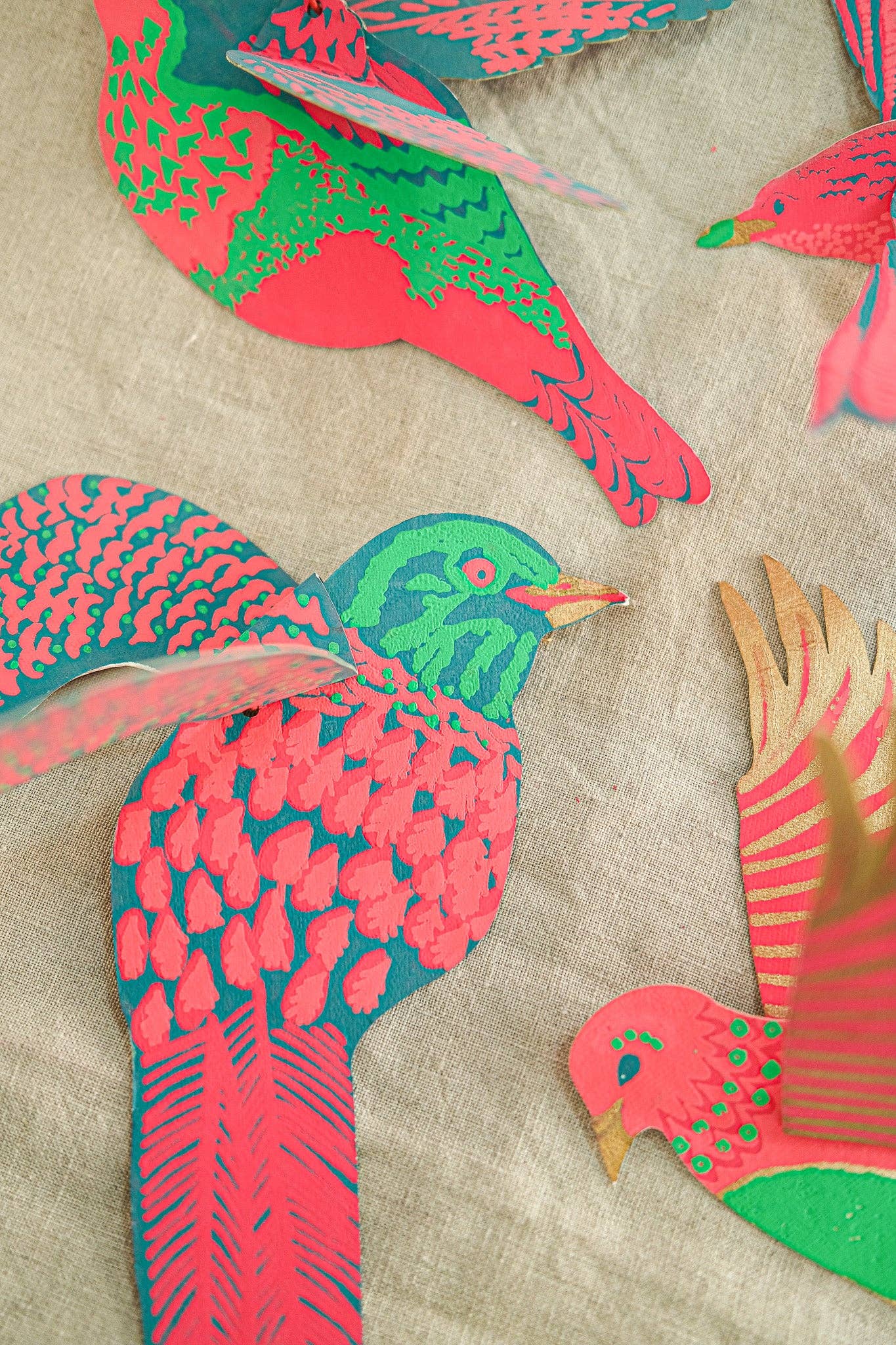 East End Press - Bird Paper Ornaments