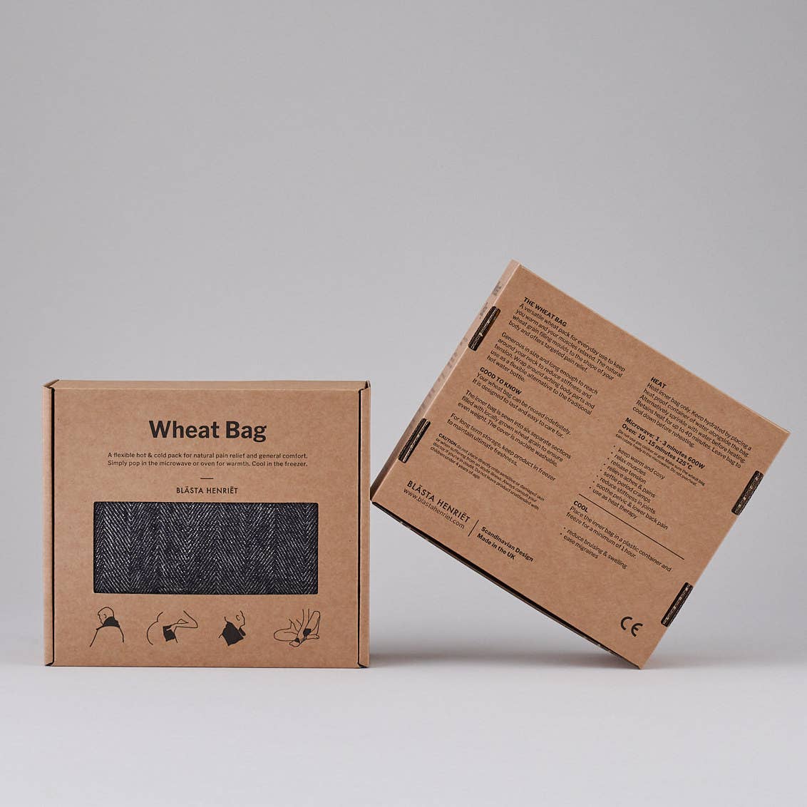 Wheat Bag - Herringbone Linen