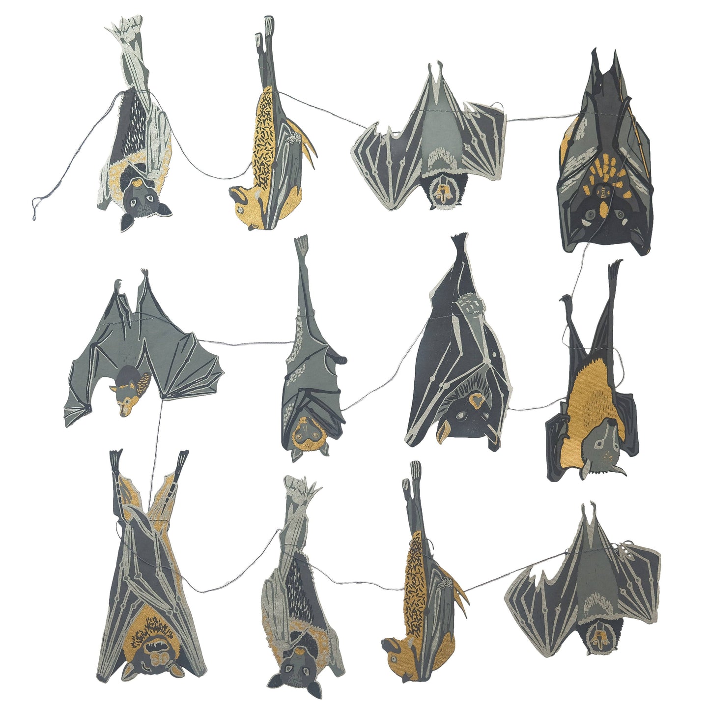 East End Press - Bats Halloween Garland