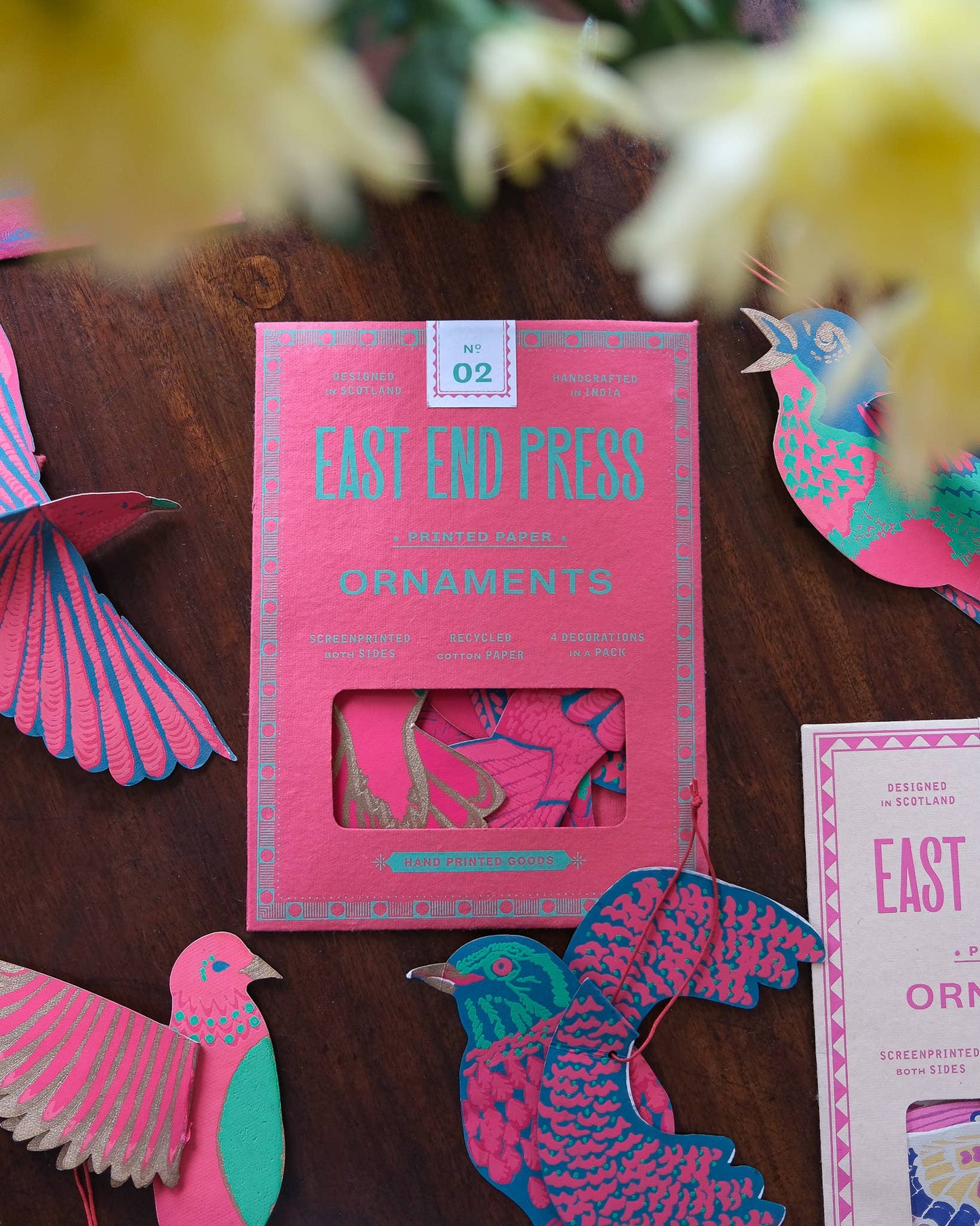 East End Press - Bird Paper Ornaments