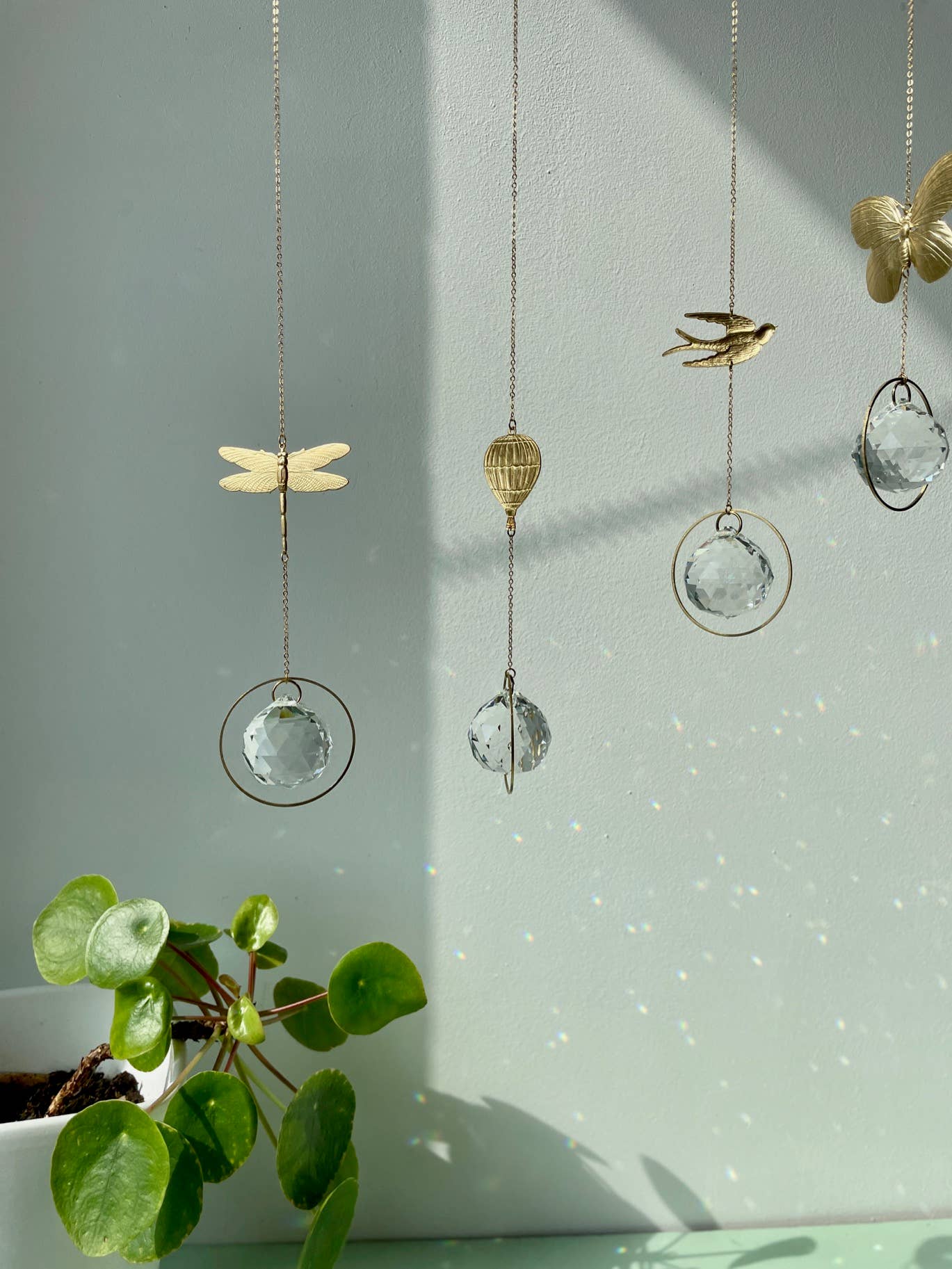 Dragonfly Prism Crystal Suncatcher