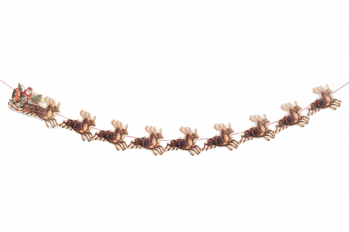 SANTA SLEIGH GARLAND