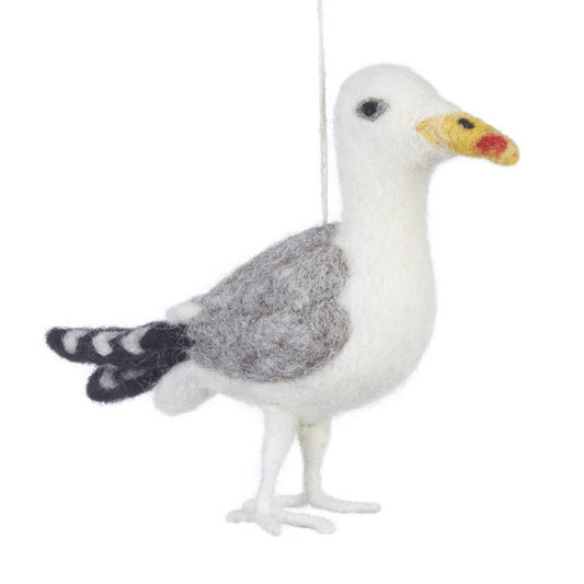 Seagull felt xmas decoration