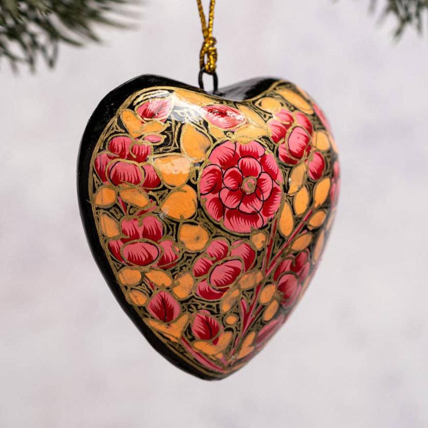 Russian Heart Christmas Bauble