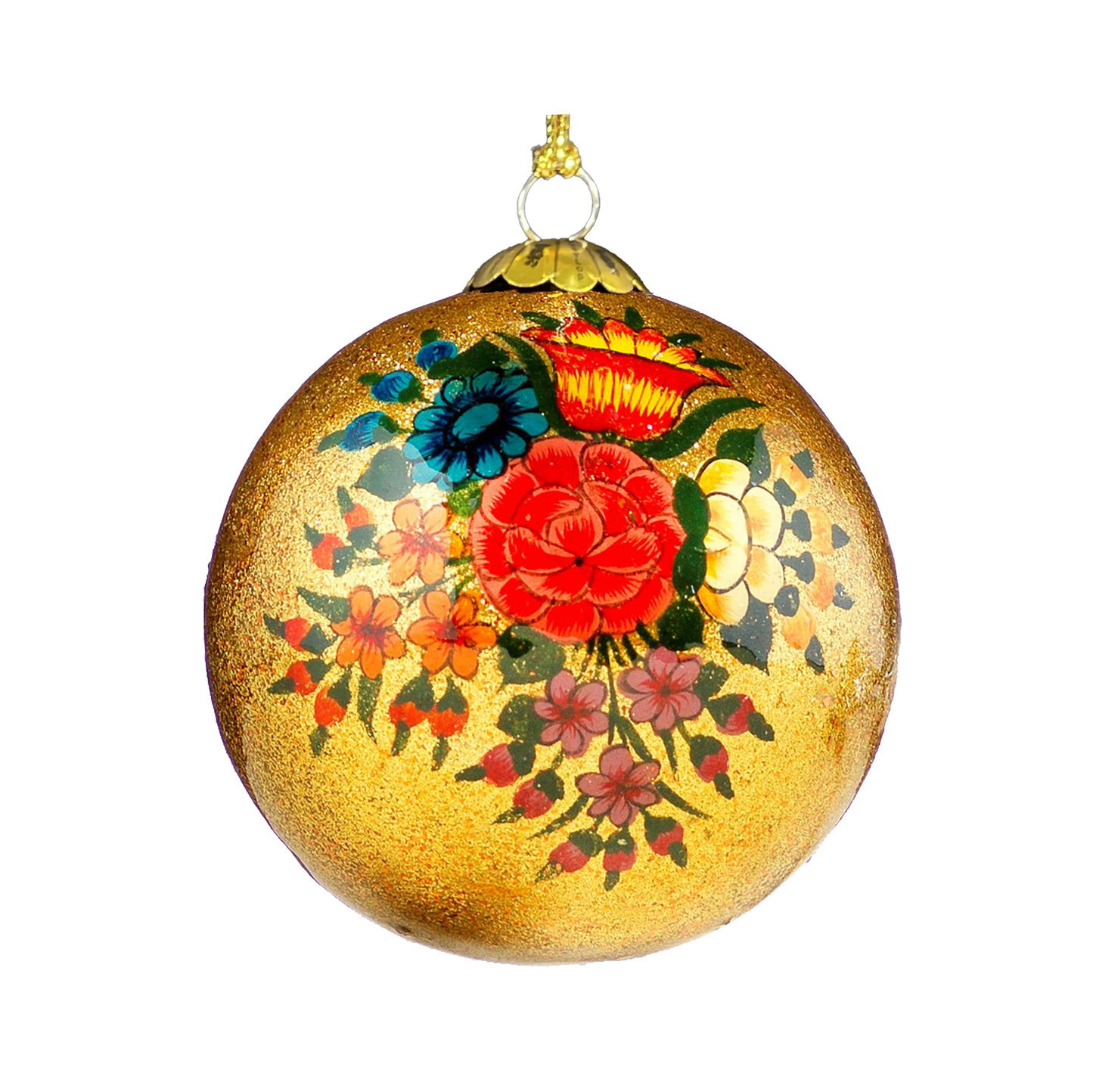 Gold Blooms Christmas Bauble