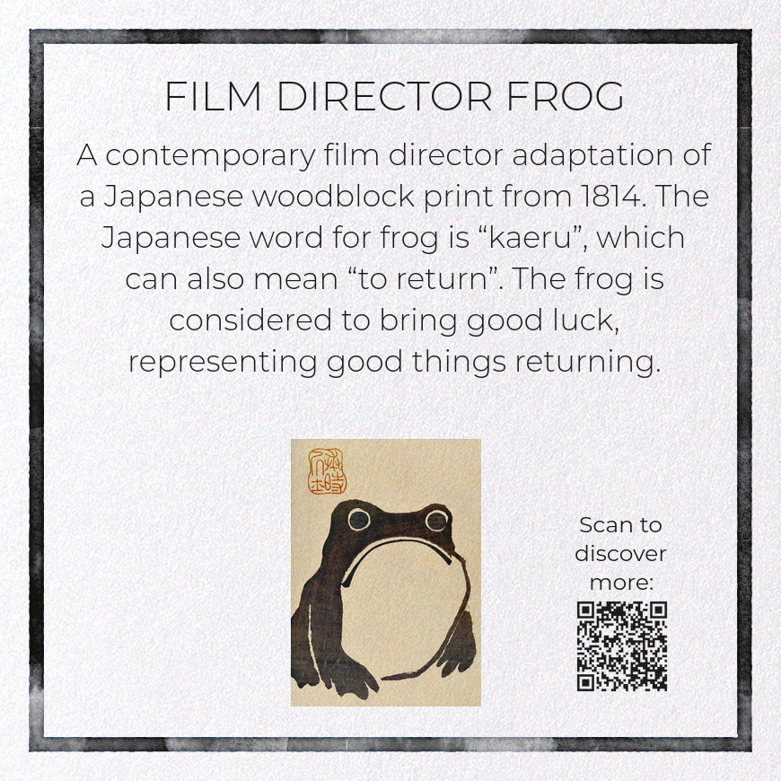 Film Director Hoji  Frog Greeting Card