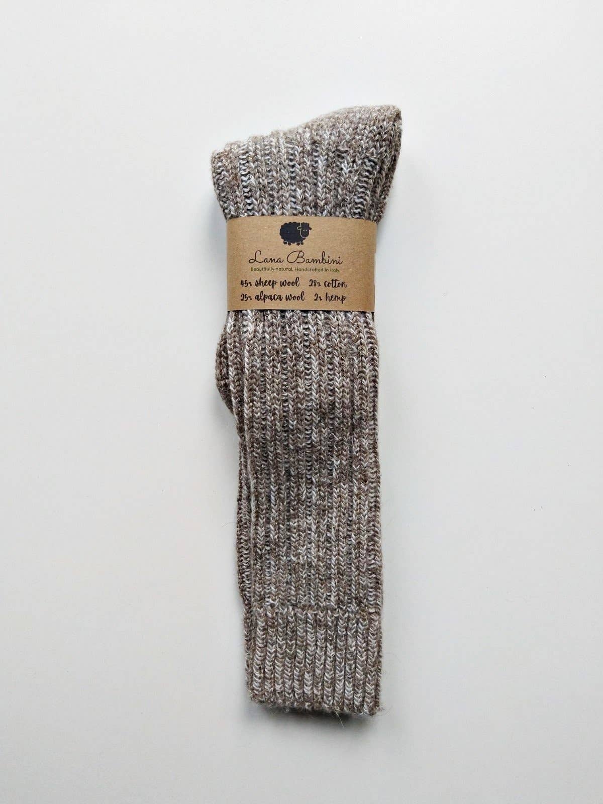 Natural Long Socks - Wool, Alpaca, Cotton & Hemp