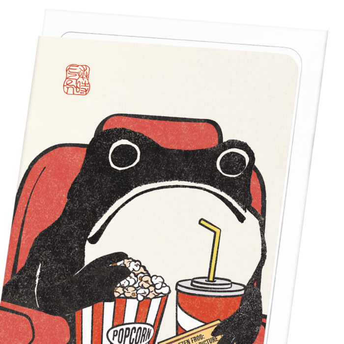 Film Lover Hoji  Frog Greetings Card