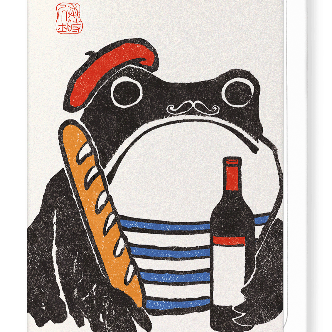 french frog card hoji frog