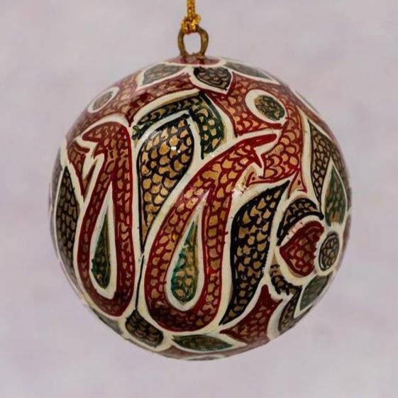 Indian Patterned Christmas Bauble