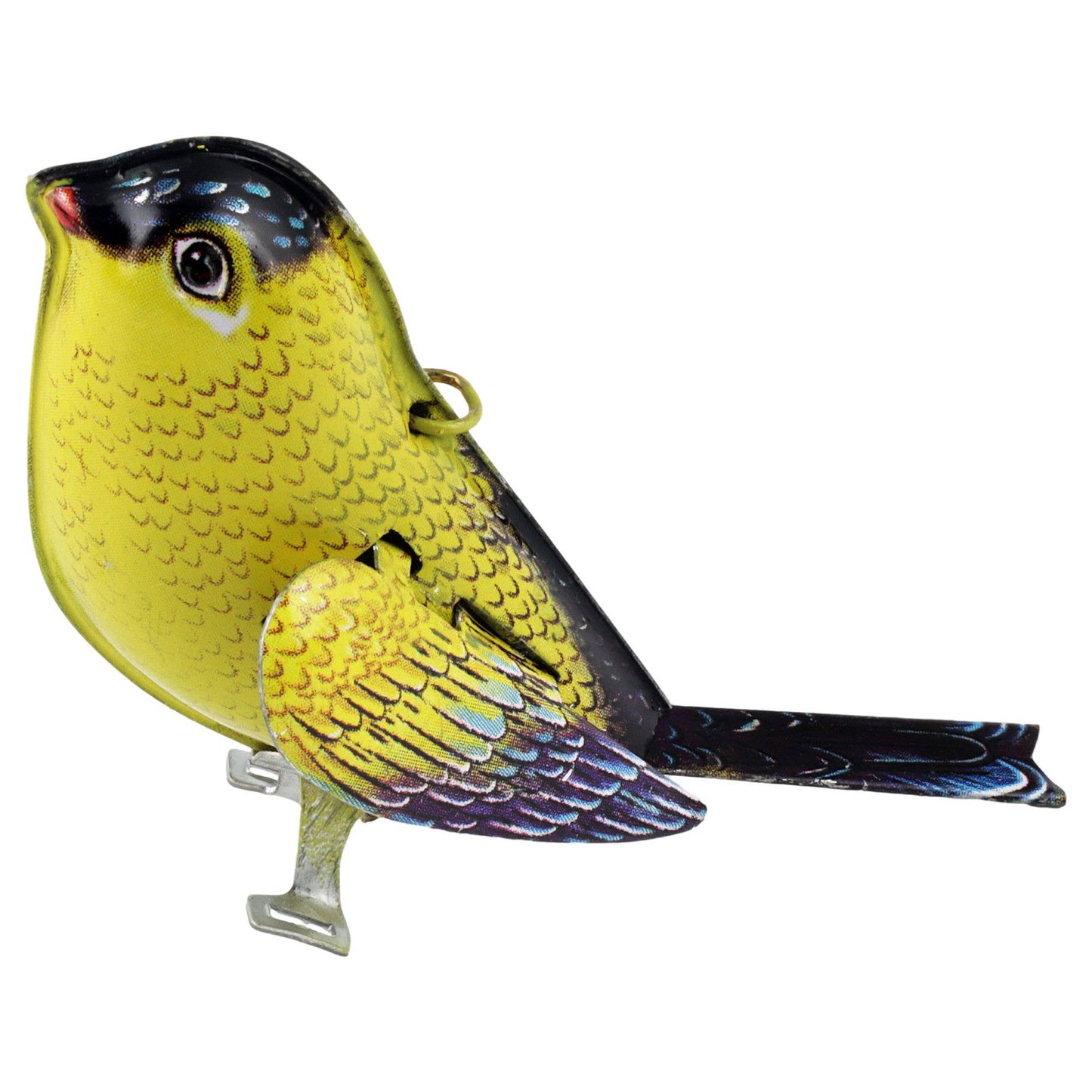 Vintage Style Tin Toy Hanging Bird Decoration