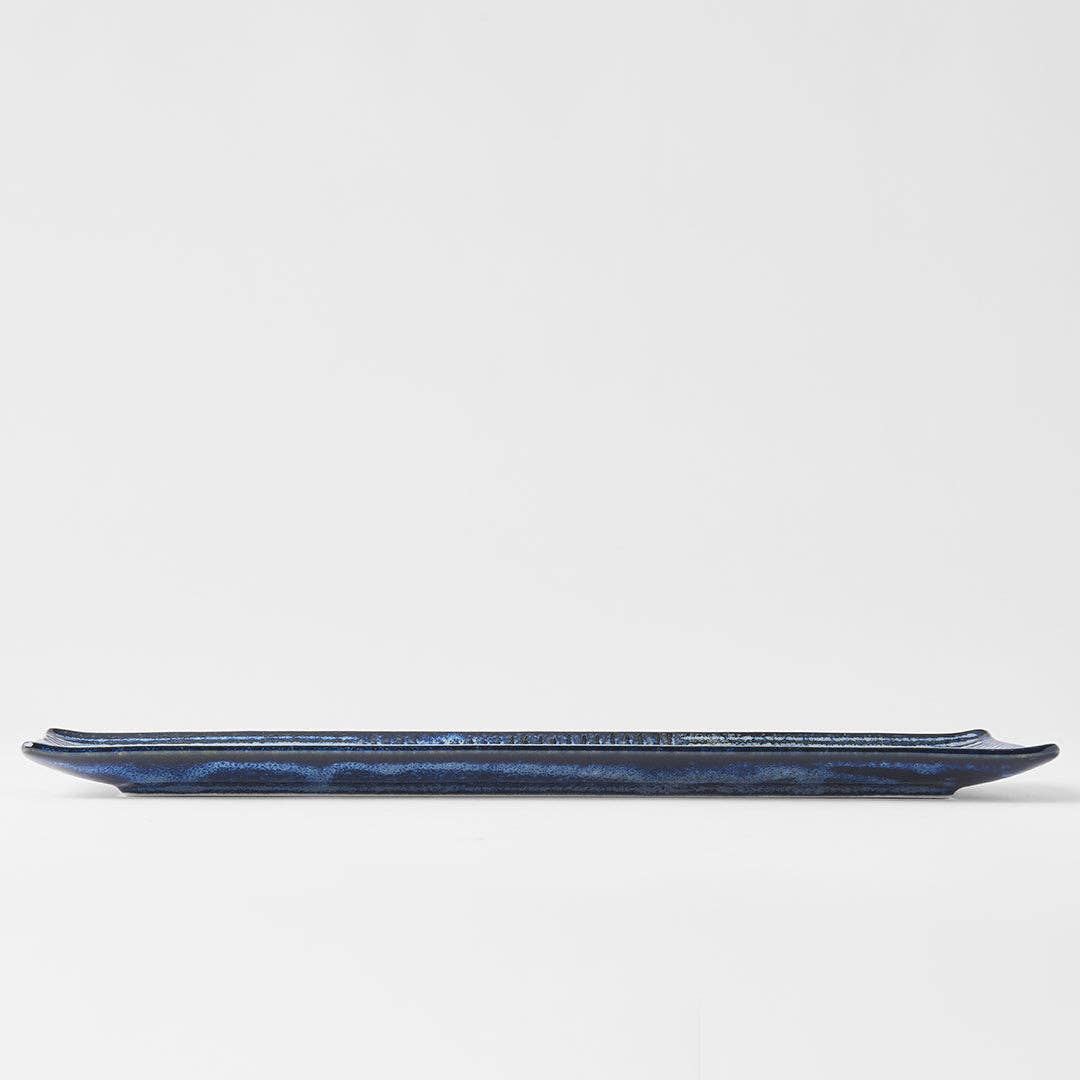 Japanese Sashimi Plate In Indigo Blue