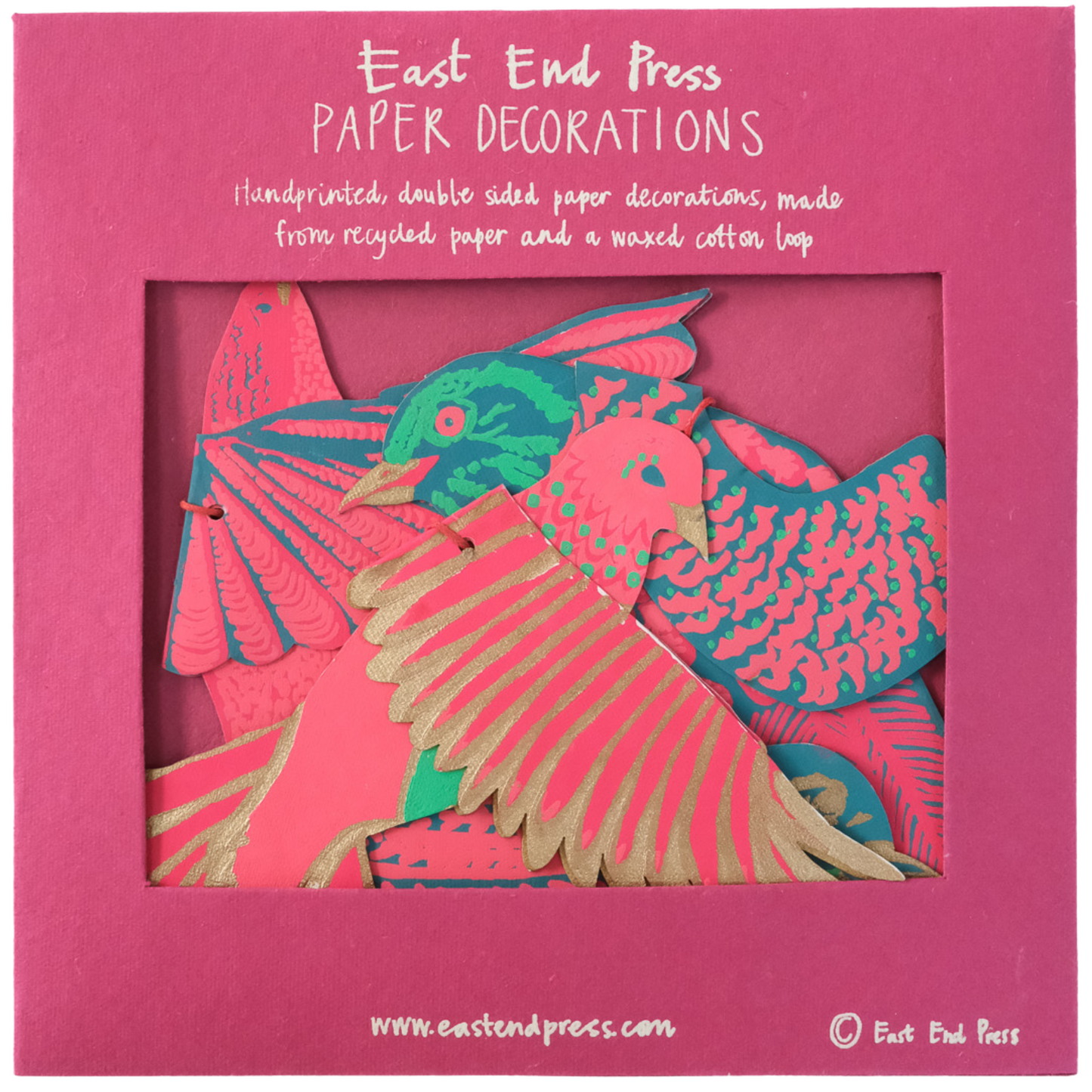 East End Press - Paper Bird Decorations
