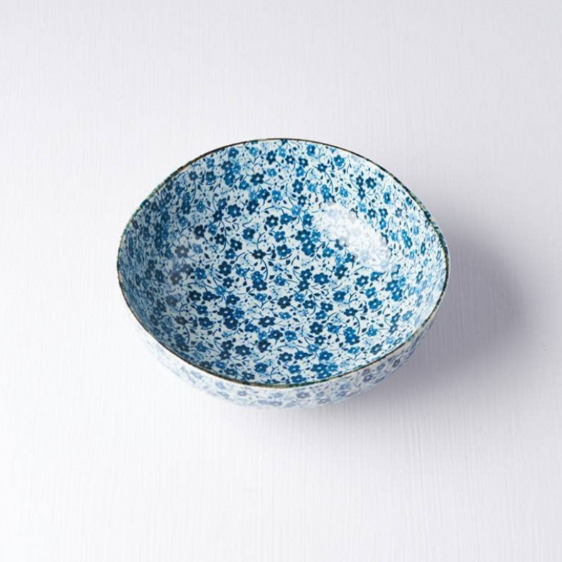 Japanese Blue Daisy Bowl